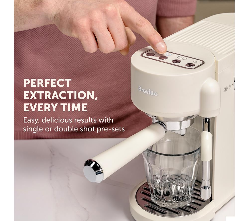 BREVILLE PIXL Compact Espresso Maker VCF196 &ndash; Oatmilk image number 6 of 10
