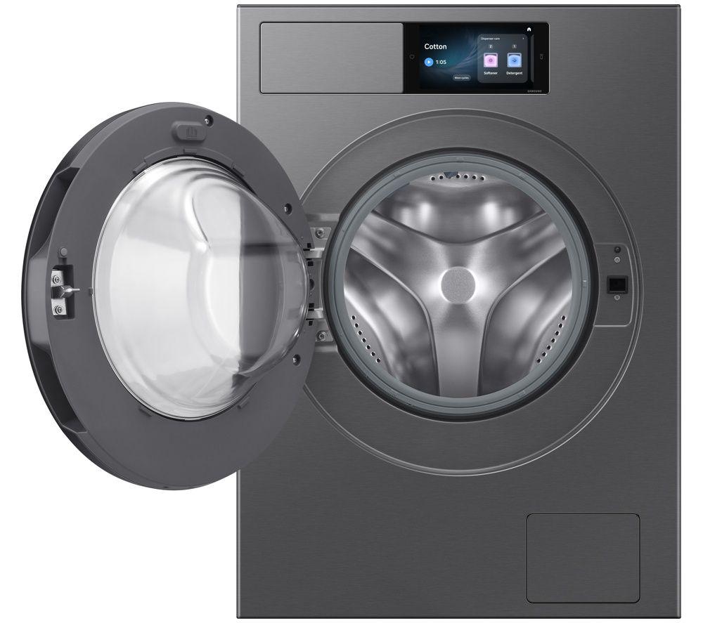 SAMSUNG Series 9 WF90H09C4ST1 WiFi-enabled 9 kg 1400 Spin Washing Machine - Black image number 2 of 6