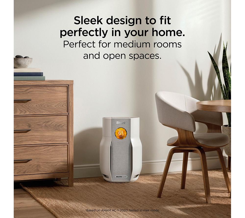 SHARK BreatheClear HP162UK Air Purifier with NeverChange6 - Dove image number 7 of 9