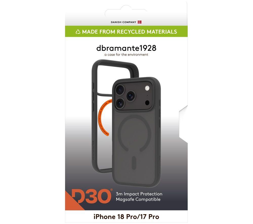 D BRAMANTE Grenen Ultra D3O MS iPhone 18 Pro/17 Pro Case - Black image number 6 of 13
