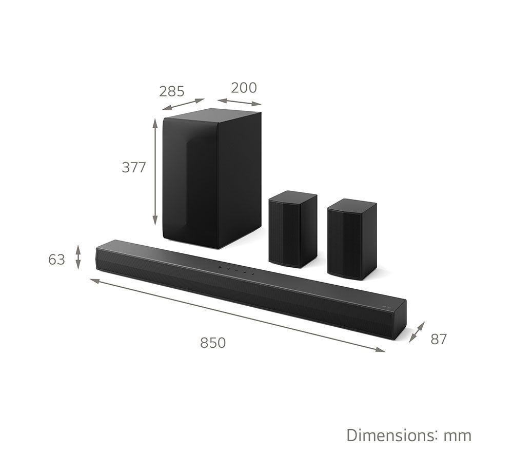 LG MRGB88 75" Mini RGB AI 4K HDR Smart TV 2026 & US60TR 5.1.1 Wireless Sound Bar Bundle image number 9 of 9