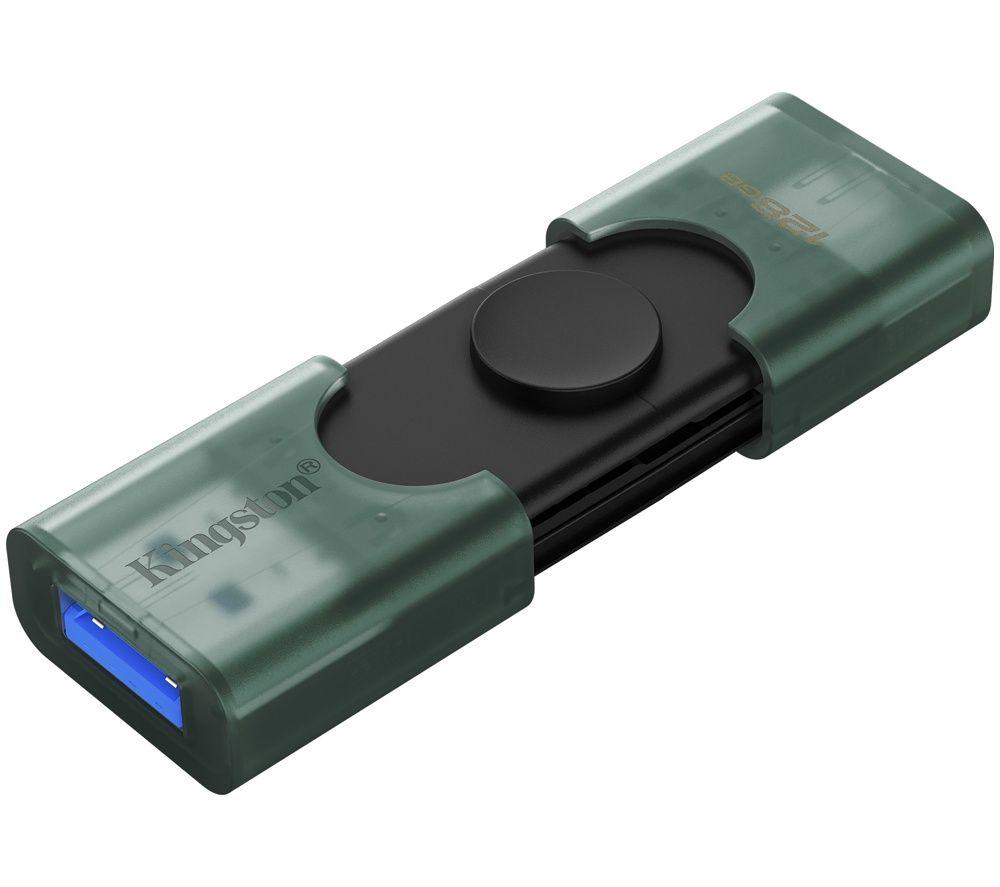 KINGSTON DataTraveler Duo USB 3.2 Memory Stick - 128 GB, Green image number 2 of 4