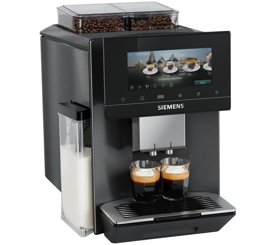 SIEMENS TQ927GL5 EQ900 iAroma Smart Bean to Cup Coffee Machine - Dark Inox