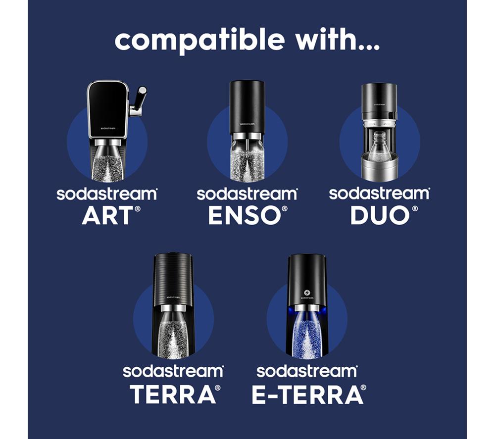SODASTREAM Fizz & Go Insulated Stainless Steel Sparkling Water Bottle - 900 ml, Blueberry image number 3 of 7