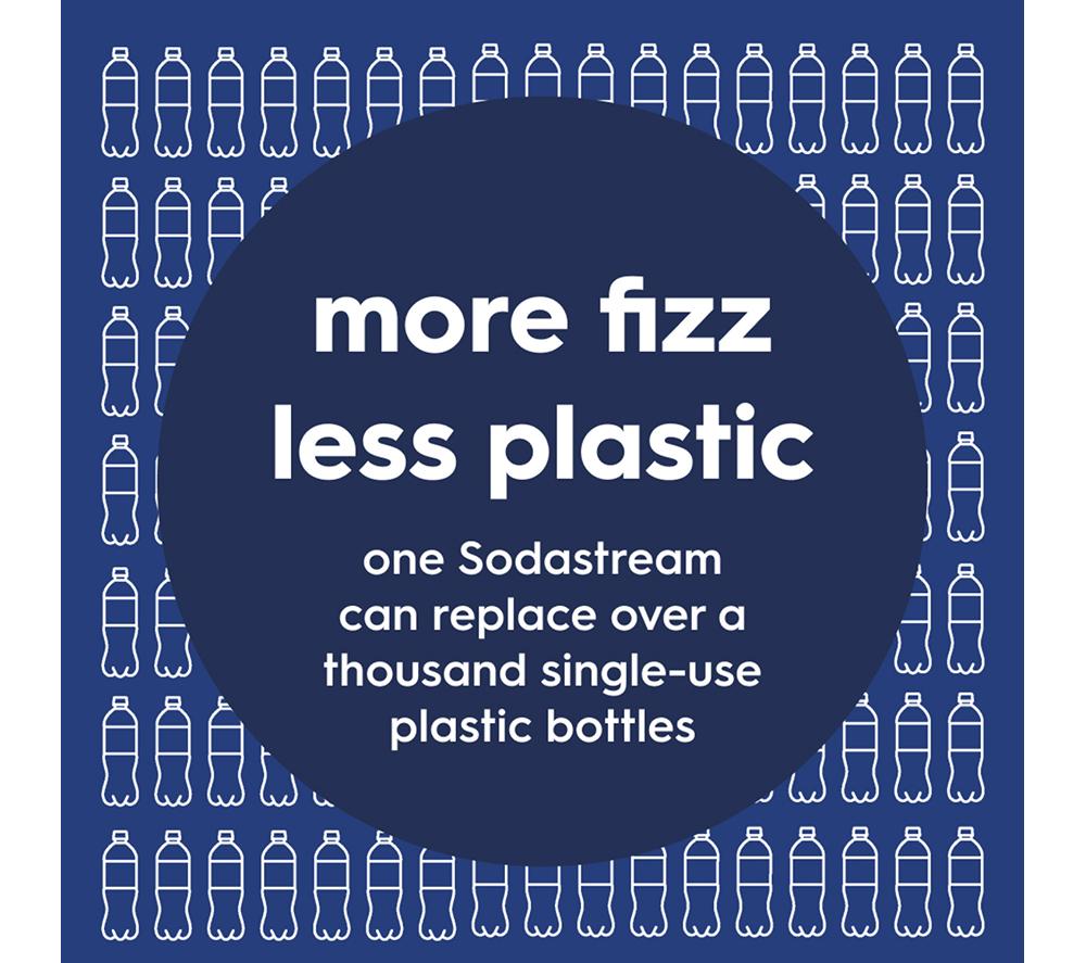 SODASTREAM Fizz & Go Insulated Stainless Steel Sparkling Water Bottle - 900 ml, Blueberry image number 4 of 7