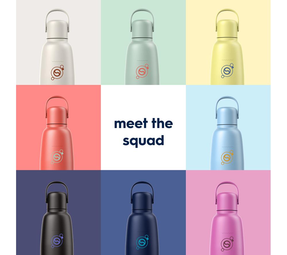 SODASTREAM Fizz & Go Insulated Stainless Steel Sparkling Water Bottle - 900 ml, Blueberry image number 7 of 7