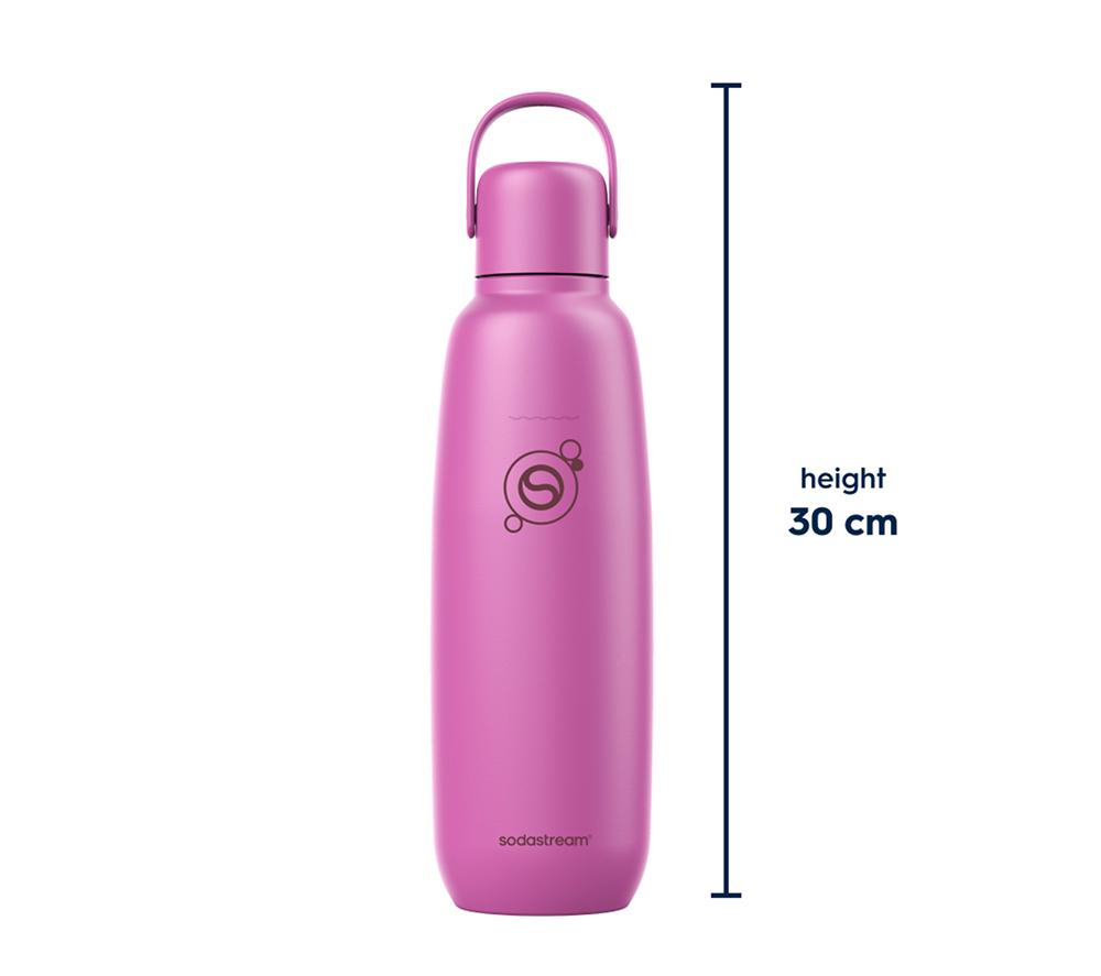 SODASTREAM Fizz & Go Insulated Stainless Steel Sparkling Water Bottle - 900 ml, Guava image number 8 of 8