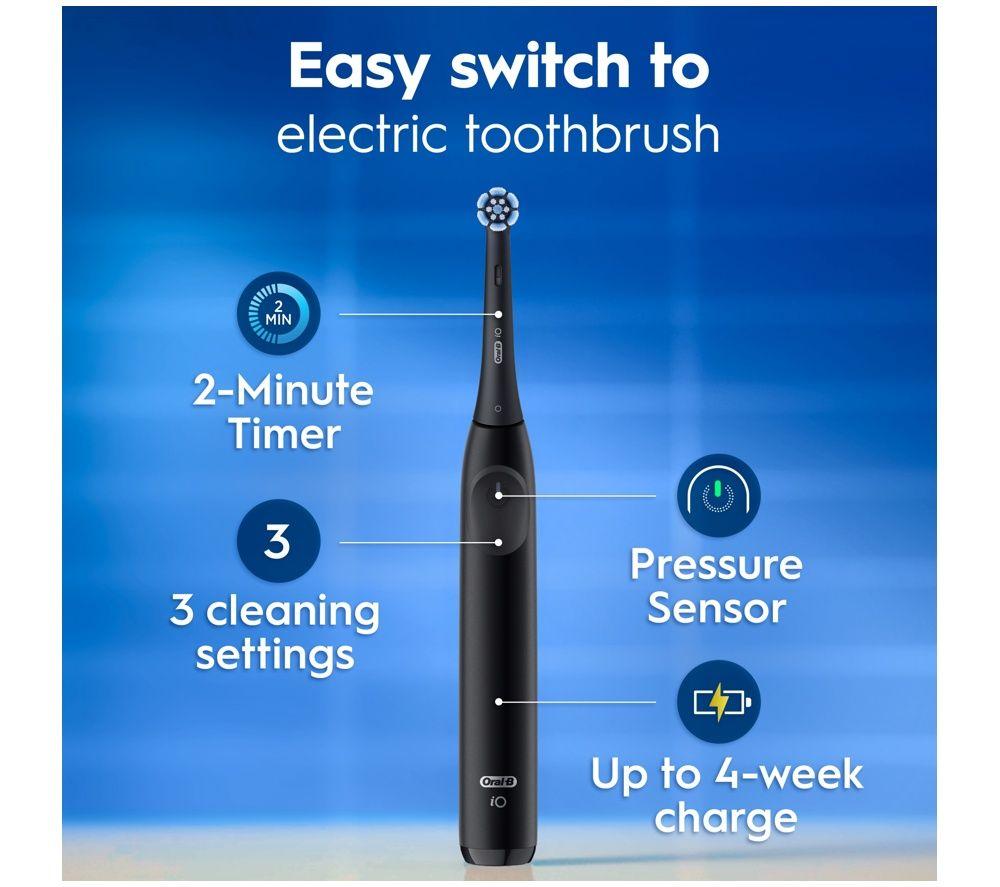 ORAL-B iO2 Electric Toothbrush Gift Pack - Black image number 3 of 8
