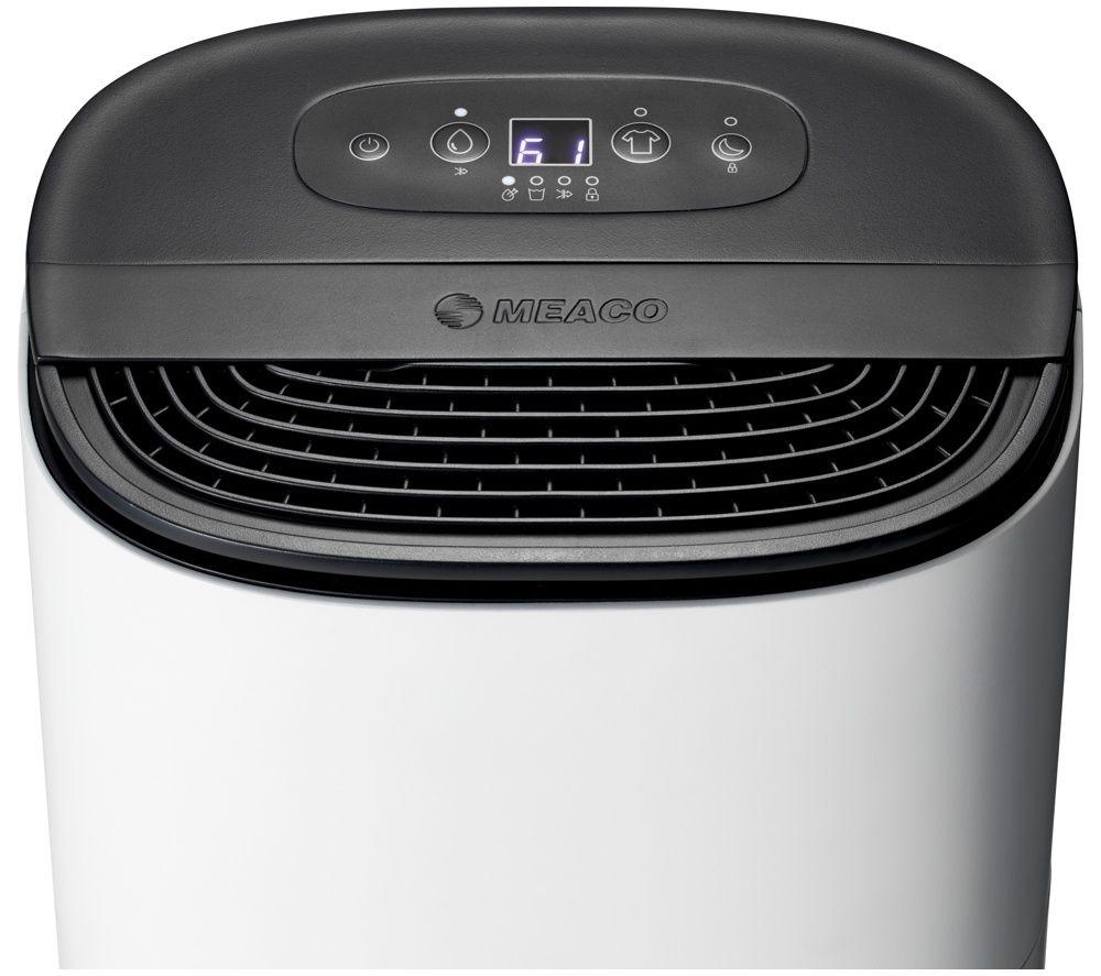 MEACO Dry Arete One Dehumidifier with Air Purifier - White & Charcoal Black image number 2 of 7