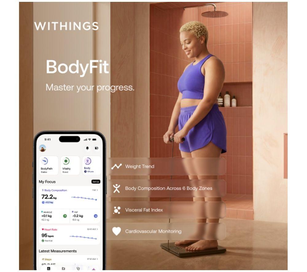 WITHINGS BodyFit Smart Scale - Black image number 3 of 5