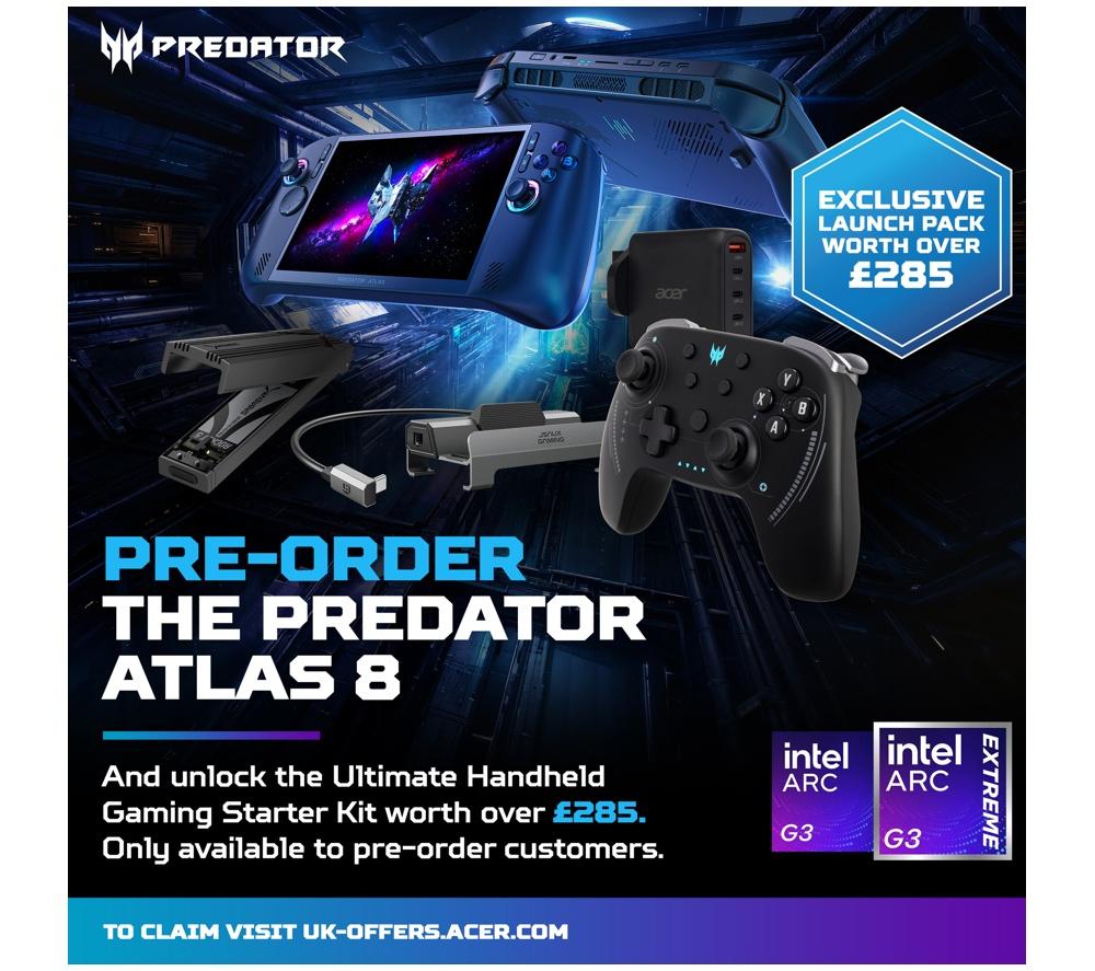 ACER Predator Atlas 8 Handheld Gaming Console - Intel&reg; Arc&trade; G3 Extreme Processor, 1 TB image number 2 of 18