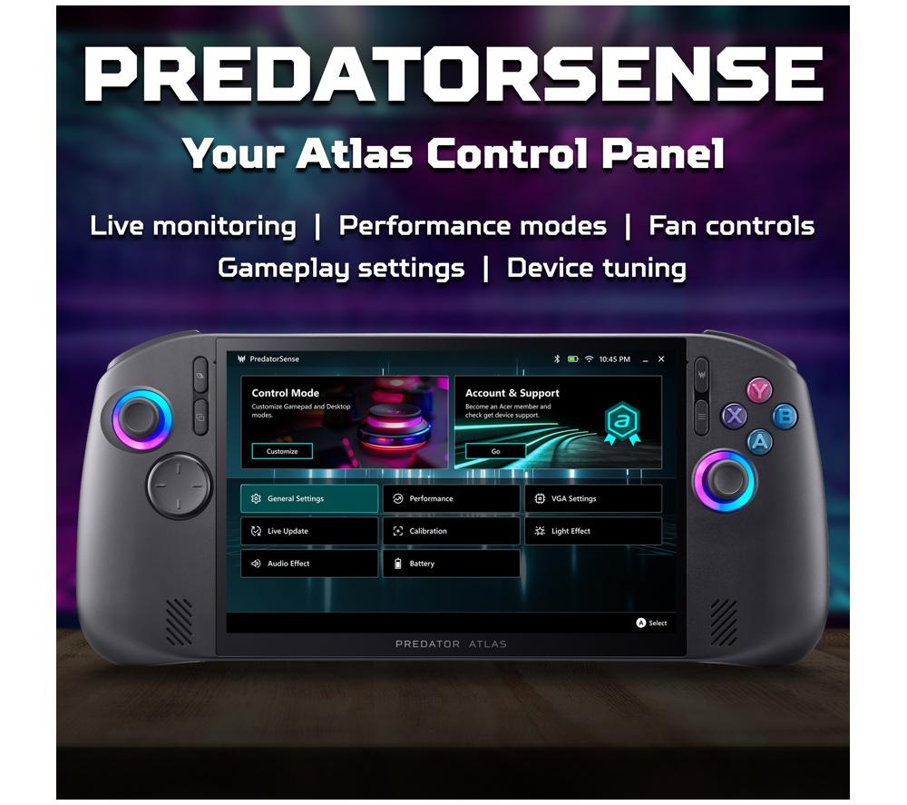 ACER Predator Atlas 8 Handheld Gaming Console - Intel&reg; Arc&trade; G3 Extreme Processor, 1 TB image number 14 of 18