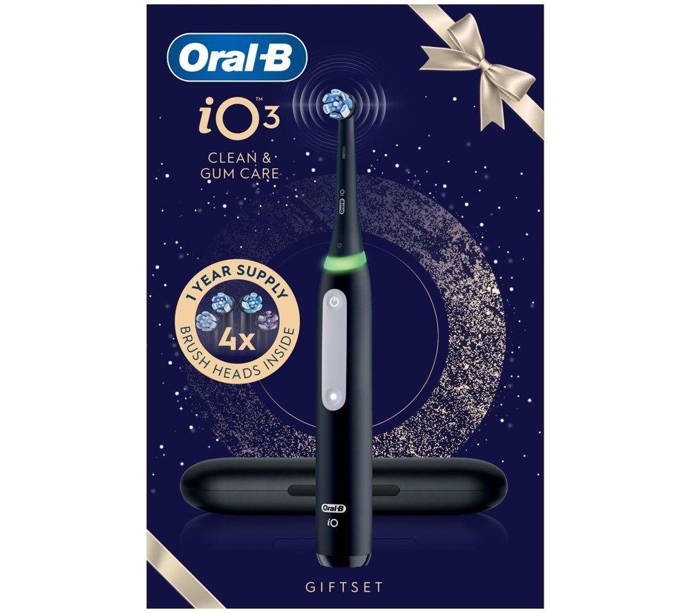 ORAL-B iO3 Electric Toothbrush Gift Pack - Black image number 7 of 8