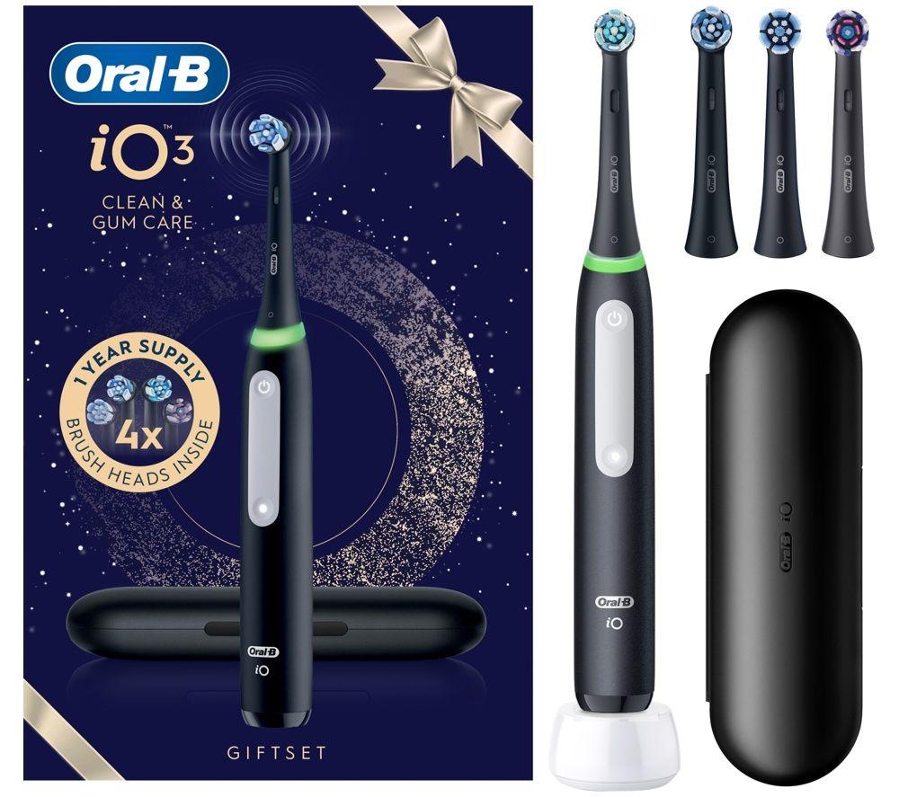 ORAL-B iO3 Electric Toothbrush Gift Pack - Black image number 8 of 8