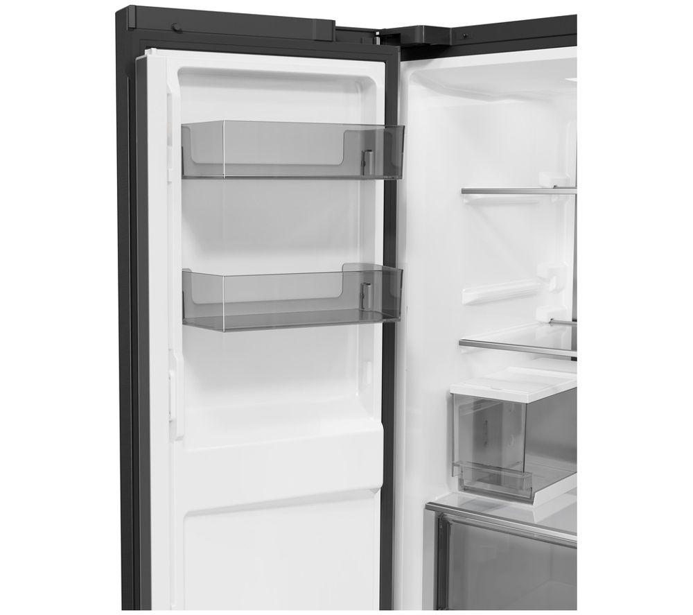 HAIER Cube Series 5 HCW58S18CHMB American-Style Smart Fridge Freezer - Brushed Black image number 3 of 5