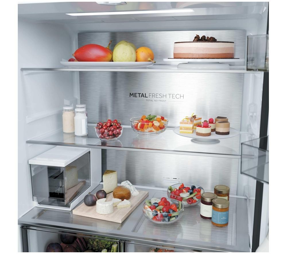 HAIER Rise Cube Series 5 HCW58S18CHMB American-Style Smart Fridge Freezer - Brushed Black image number 8 of 11