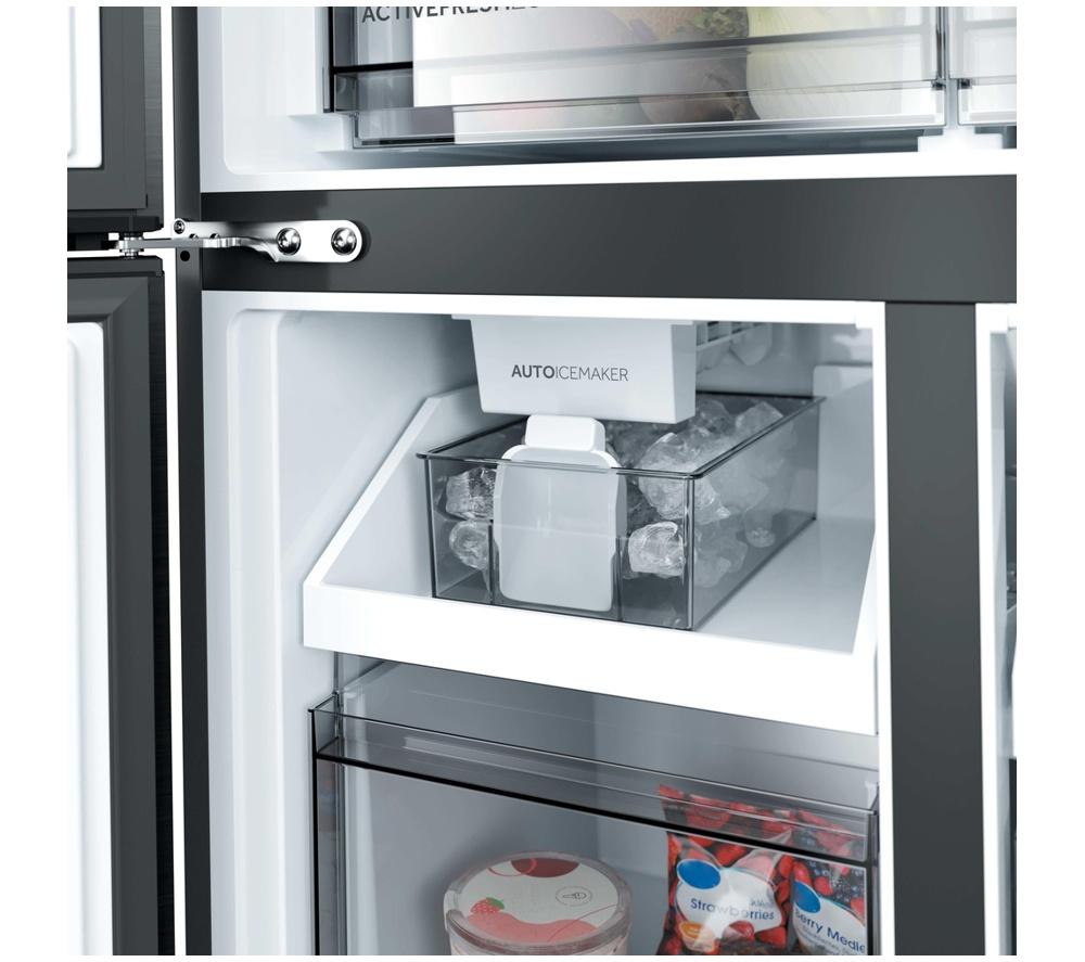 HAIER Rise Cube Series 5 HCW58S18CHMB American-Style Smart Fridge Freezer - Brushed Black image number 10 of 11