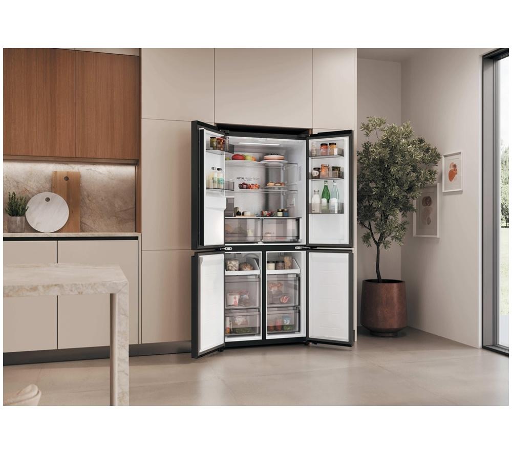 HAIER Rise Cube Series 5 HCW58S18CHMB American-Style Smart Fridge Freezer - Brushed Black image number 11 of 11