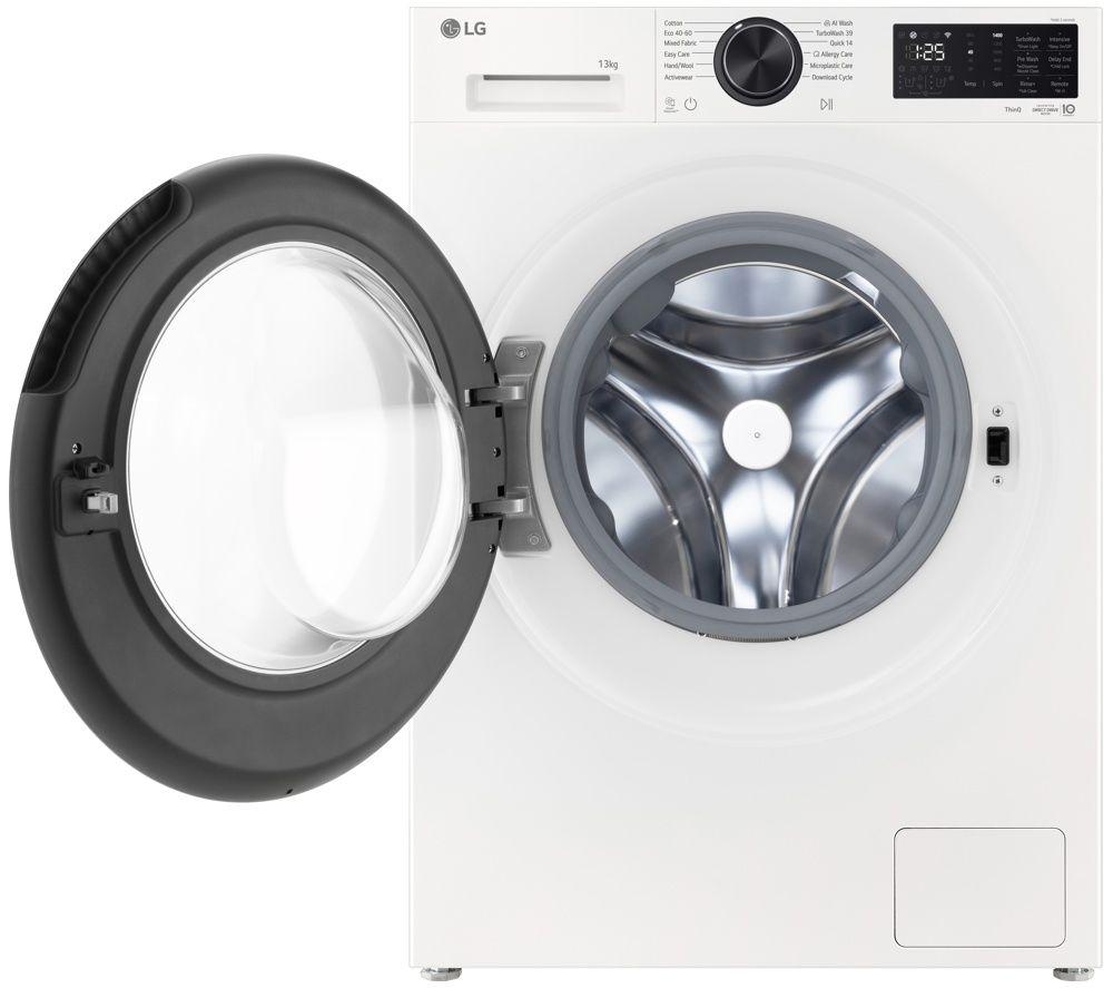 LG Series 5 AI Direct Drive F4X5013TWB 13 kg 1400 Spin Washing Machine - White image number 2 of 8