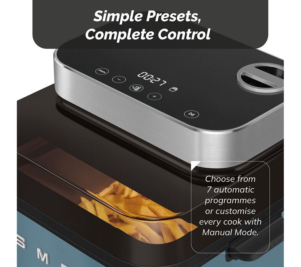 SMEG AFC01SBMUK Dual Flavour Air Fryer - Storm Blue image number 5 of 16