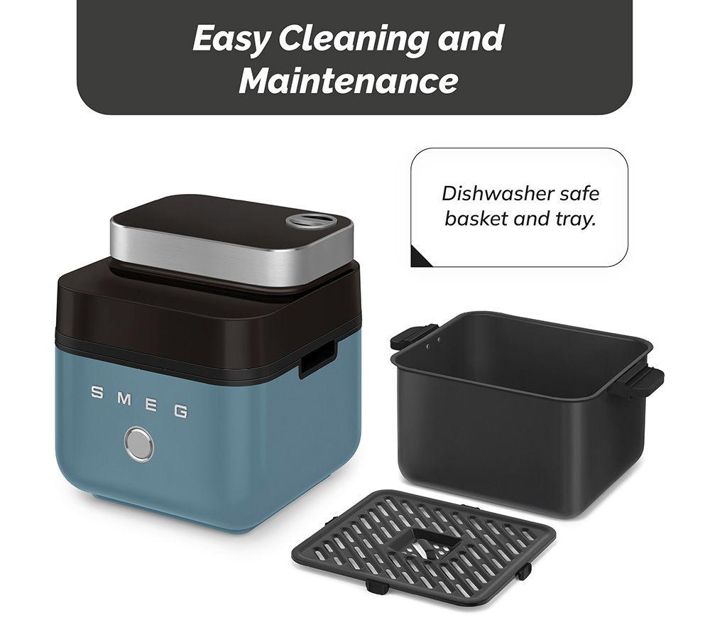 SMEG AFC01SBMUK Dual Flavour Air Fryer - Storm Blue image number 8 of 16