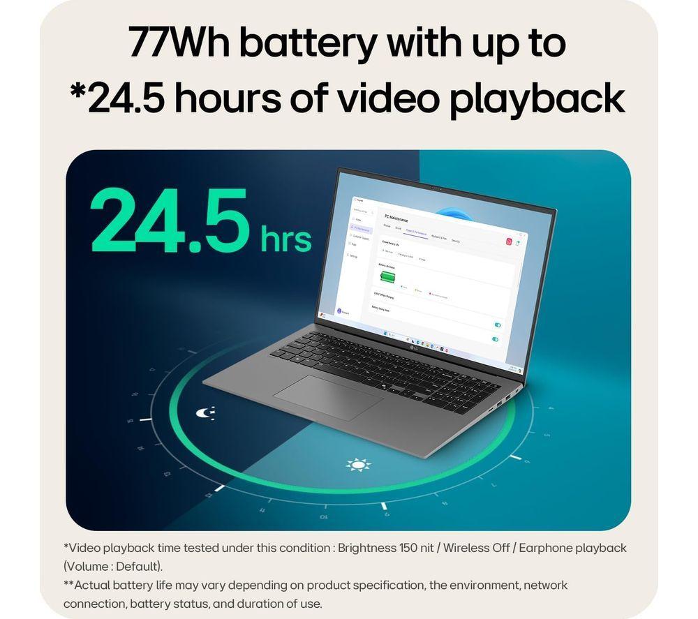 LG LG gram 17 17" Laptop, Copilot+ PC - Intel&reg; Core&trade; Ultra 7, 1 TB SSD, Obsidian Black image number 3 of 4