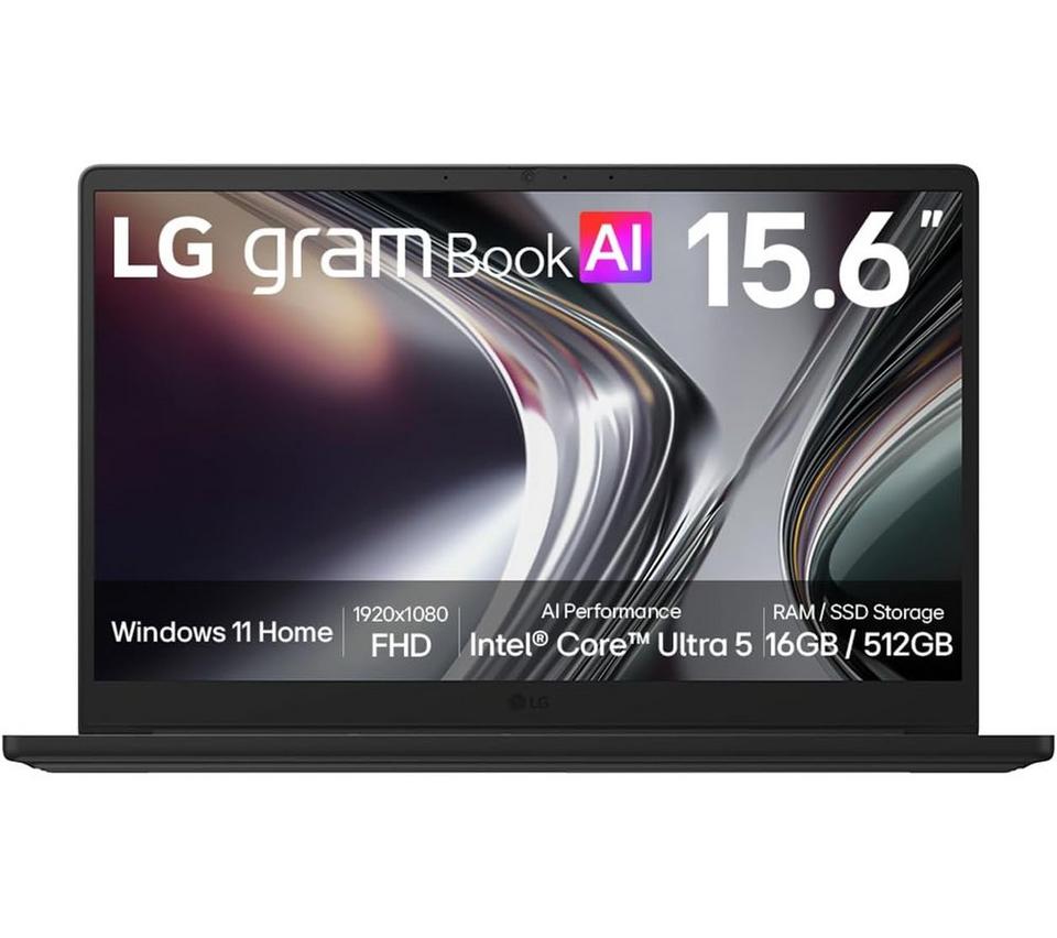 LG gram 15 15.6" Laptop, Copilot+ PC - Intel® Core™ Ultra 5, 512 GB SSD