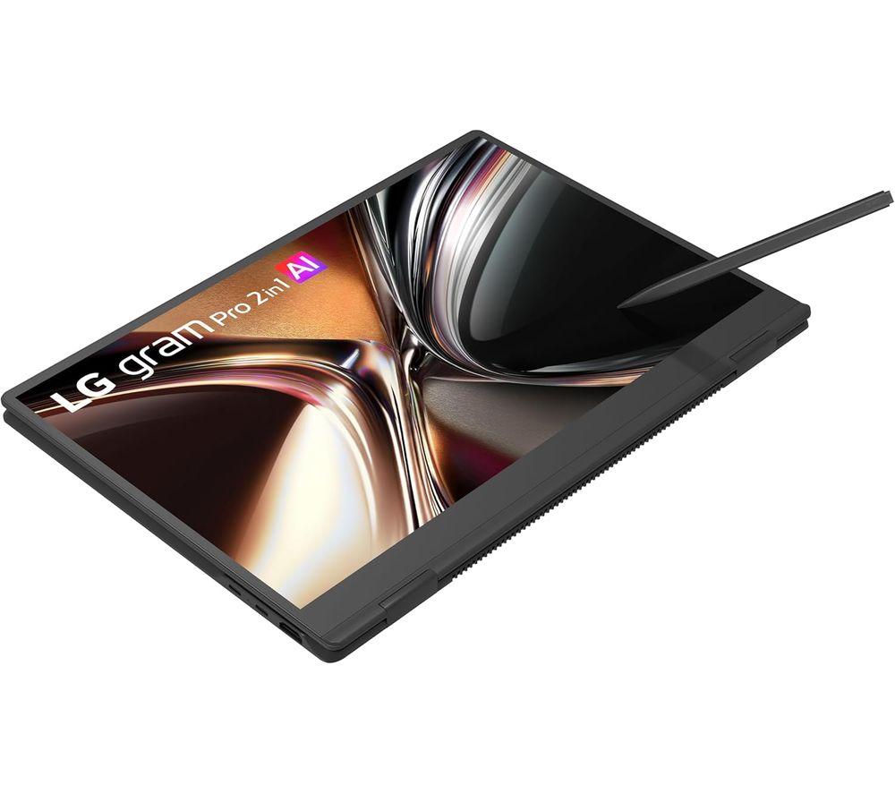 LG Gram 16 Pro 16" Laptop, Copilot+ PC - Intel&reg; Core&trade; X7, 512 GB SSD, Black image number 3 of 3