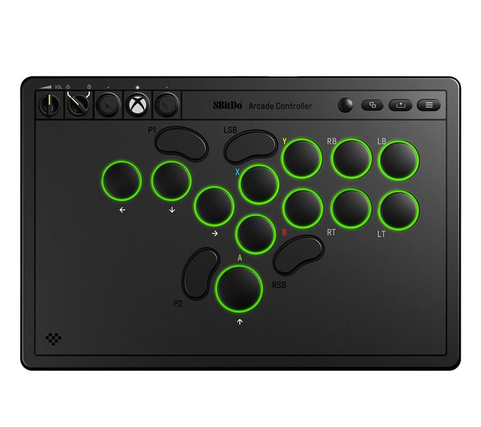 8BITDO RET00365 Wireless Arcade Stick for XBOX - Black