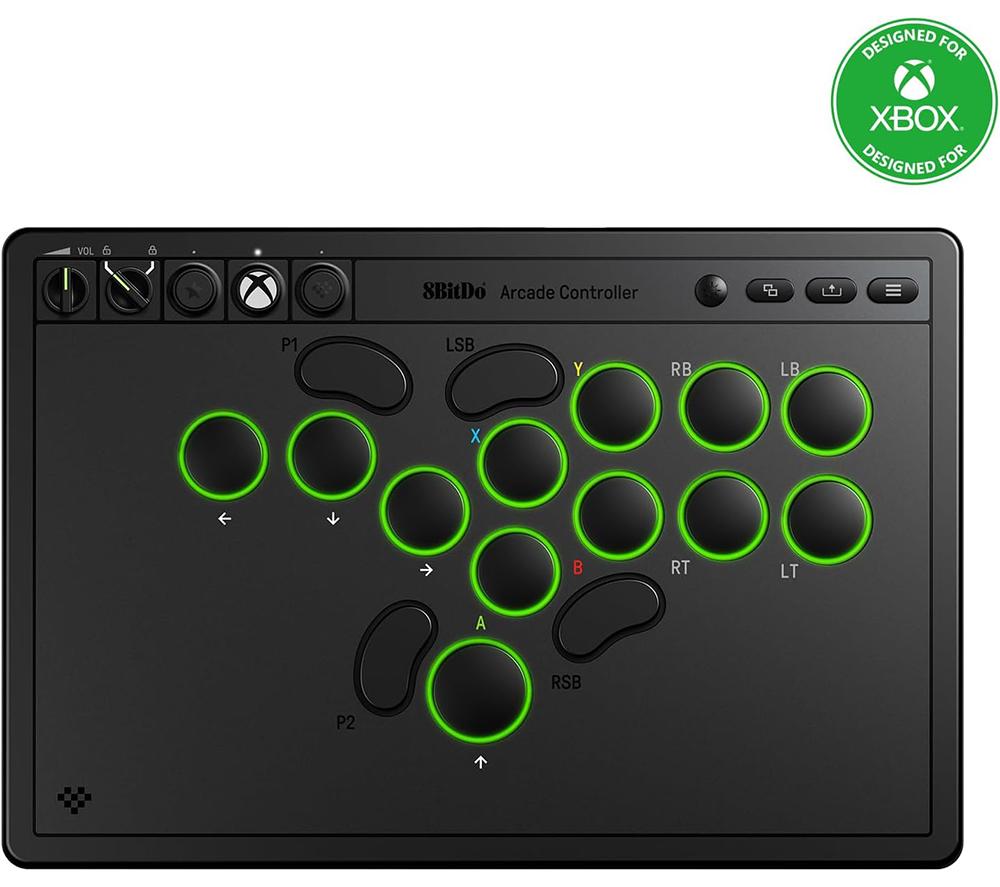 8BITDO RET00365 Wireless Arcade Stick for XBOX - Black image number 2 of 11