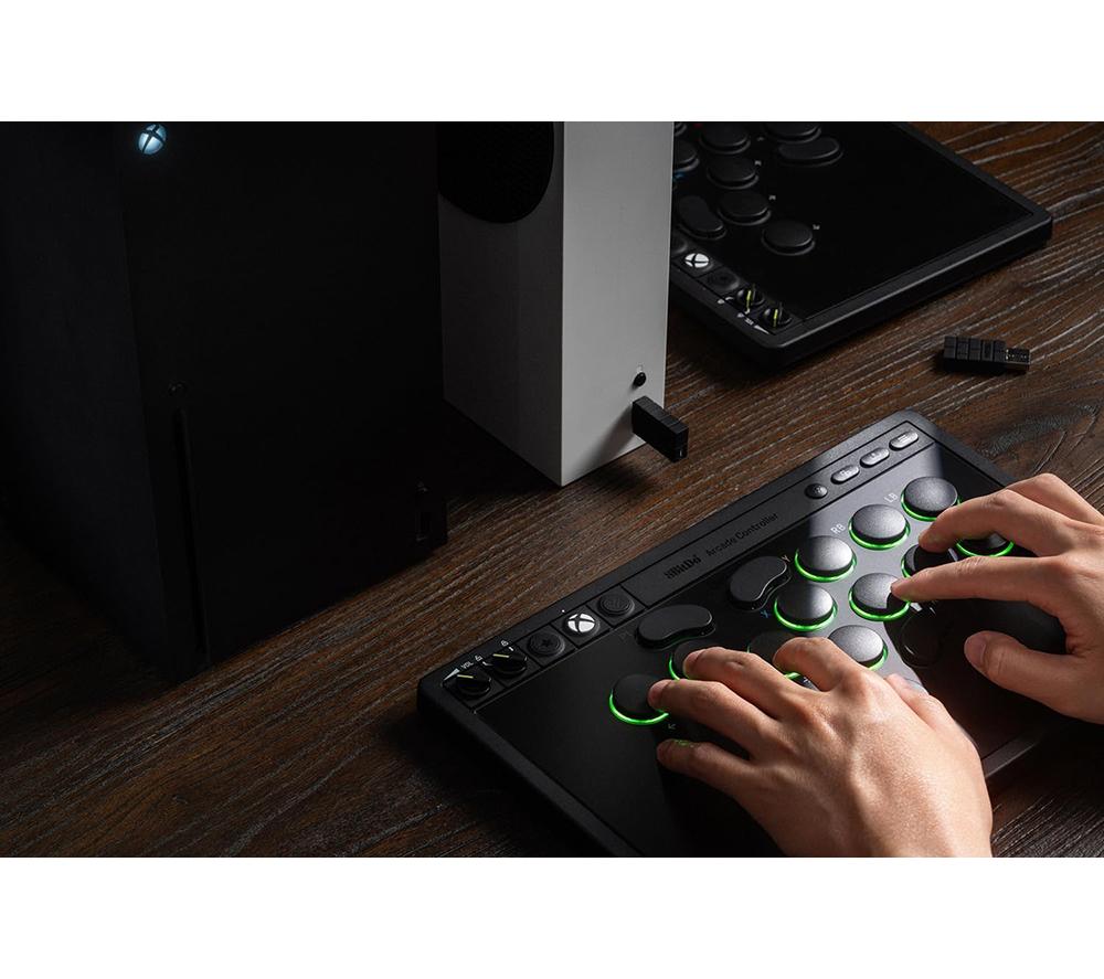 8BITDO RET00365 Wireless Arcade Stick for XBOX - Black image number 5 of 11