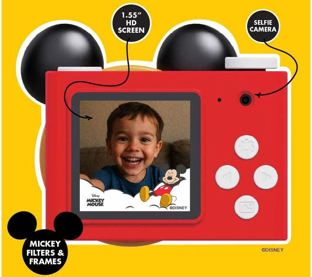 KIIMENTO Disney Mickey Mouse Mini Digital Camera - Red, Black & Yellow image number 2 of 10