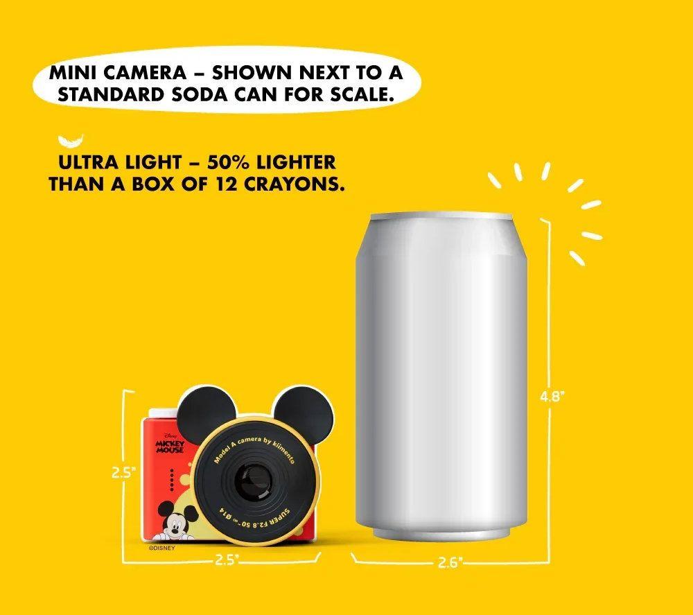 KIIMENTO Disney Mickey Mouse Mini Digital Camera - Red, Black & Yellow image number 3 of 10