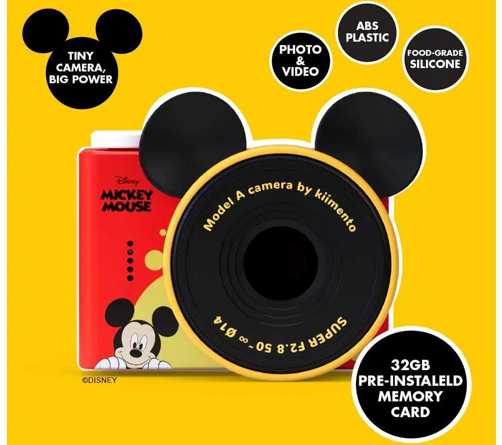 KIIMENTO Disney Mickey Mouse Mini Digital Camera - Red, Black & Yellow image number 4 of 10