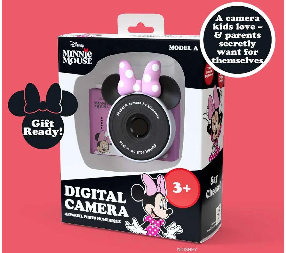 KIIMENTO Disney Minnie Mouse Mini Digital Camera - Pink, Black & White image number 7 of 11