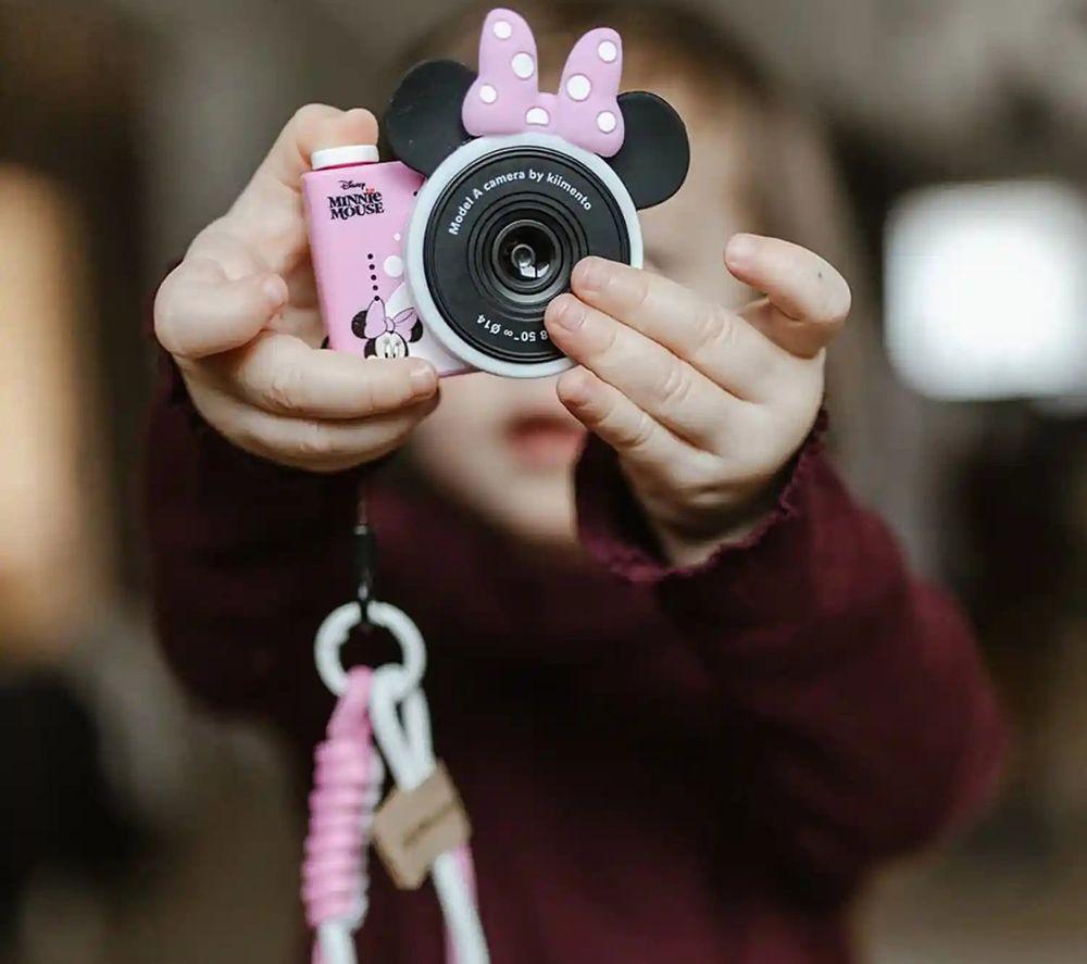KIIMENTO Disney Minnie Mouse Mini Digital Camera - Pink, Black & White image number 9 of 11