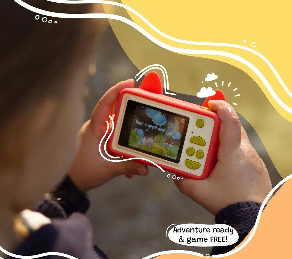 KIIMENTO Akito the Fox Kids' Digital Camera - Red & White image number 4 of 9