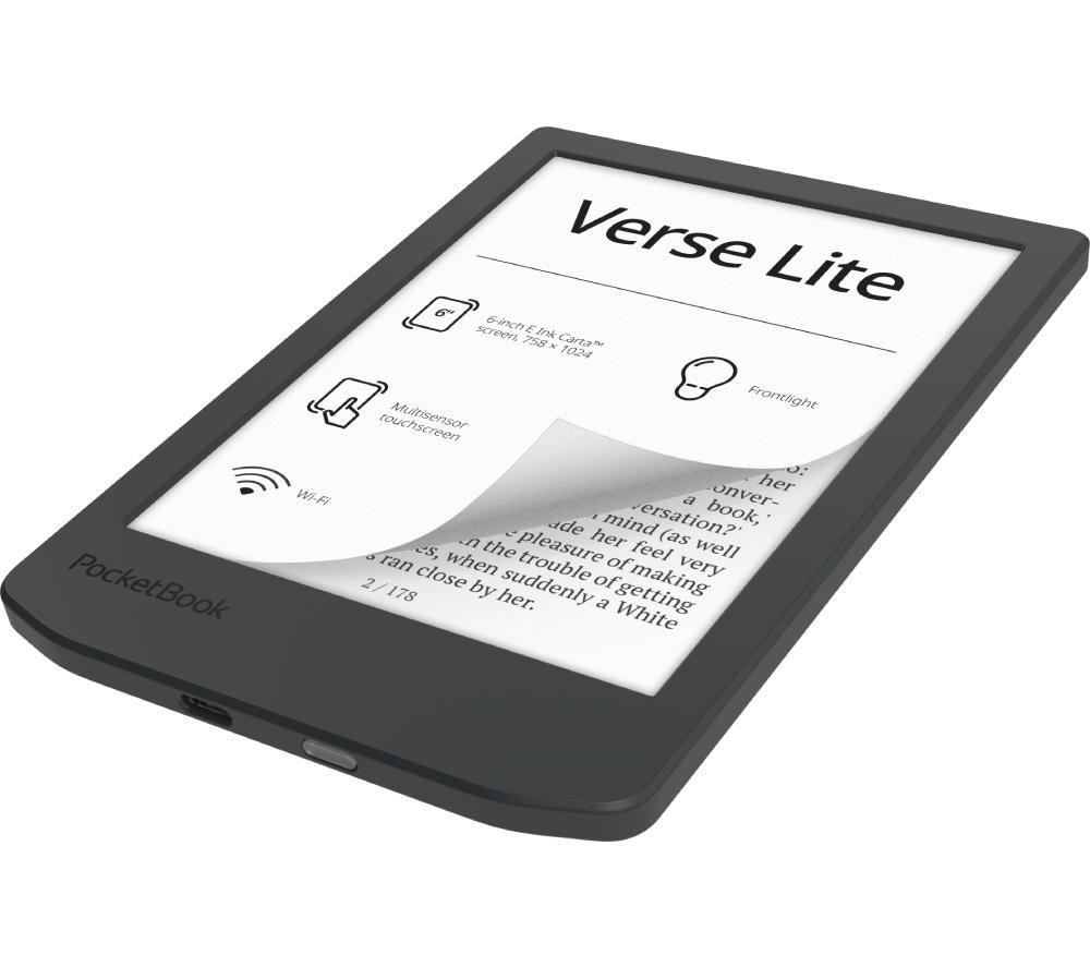 POCKETBOOK Verse Lite 6" eReader - 8 GB, Midnight Grey image number 5 of 8