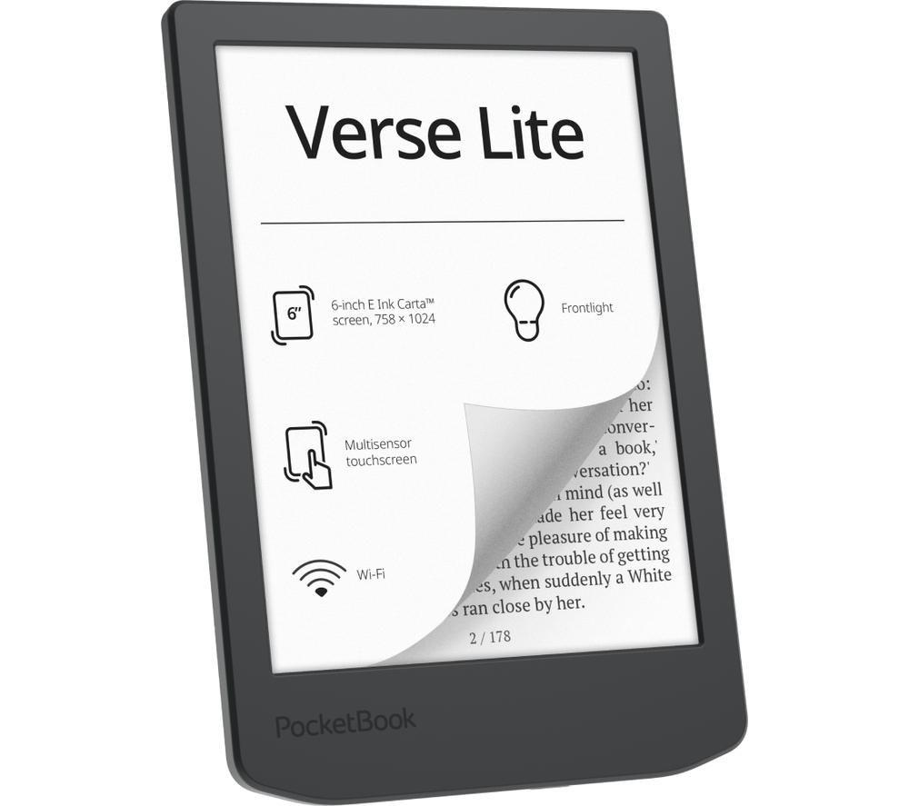 POCKETBOOK Verse Lite 6" eReader - 8 GB, Midnight Grey image number 8 of 8