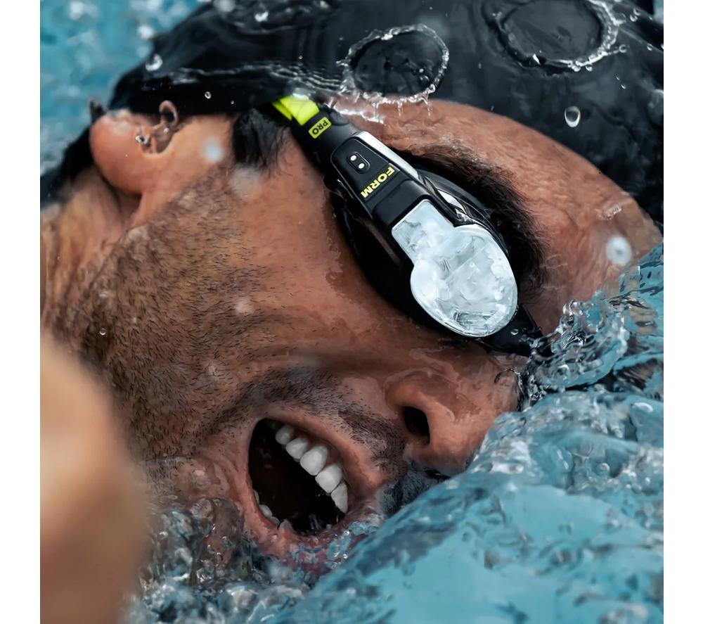FORMSWIM Smart Swim 2 LT Swimming Goggles - Black & Yellow image number 2 of 4