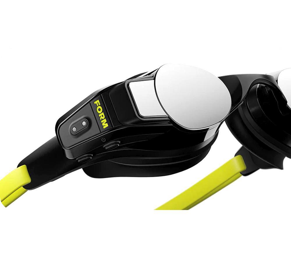 FORMSWIM Smart Swim 2 LT Swimming Goggles - Black & Yellow image number 3 of 4
