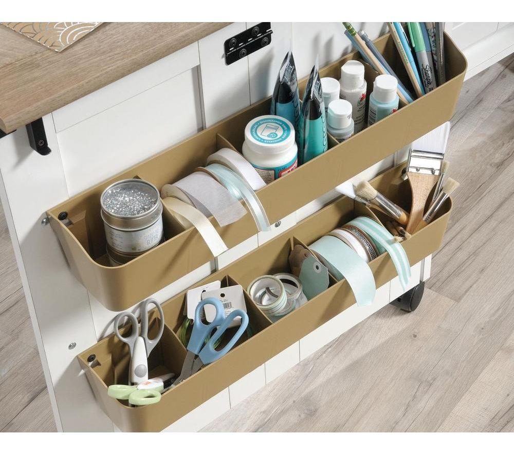 TEKNIK 5426934 Sewing & Craft Cart - White & Oak image number 3 of 7