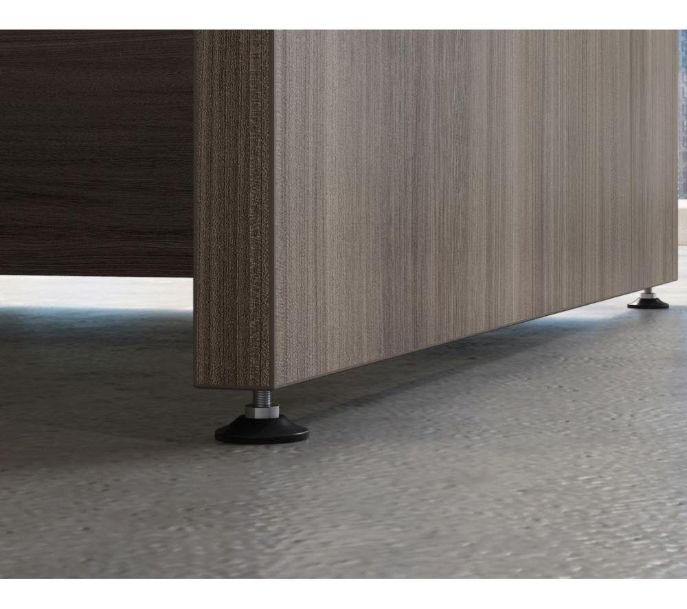 TEKNIK 5427428 Affiliate Bow Front Desk - Elm Effect image number 2 of 5