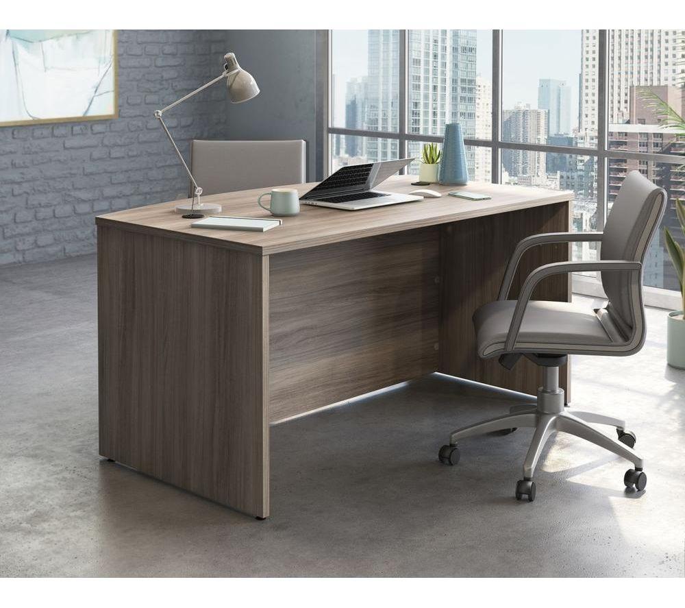 TEKNIK 5427428 Affiliate Bow Front Desk - Elm Effect image number 4 of 5