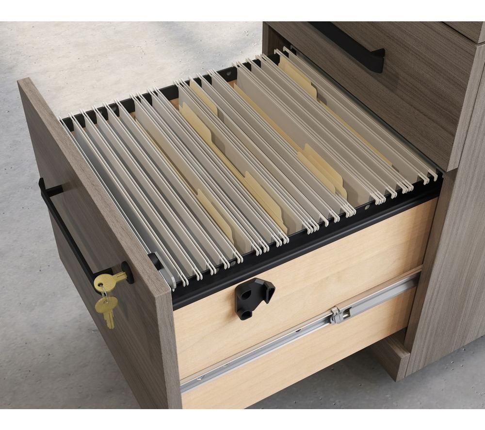 TEKNIK Affiliate Mobile Pedestal Storage Unit - Hudson Elm image number 3 of 6