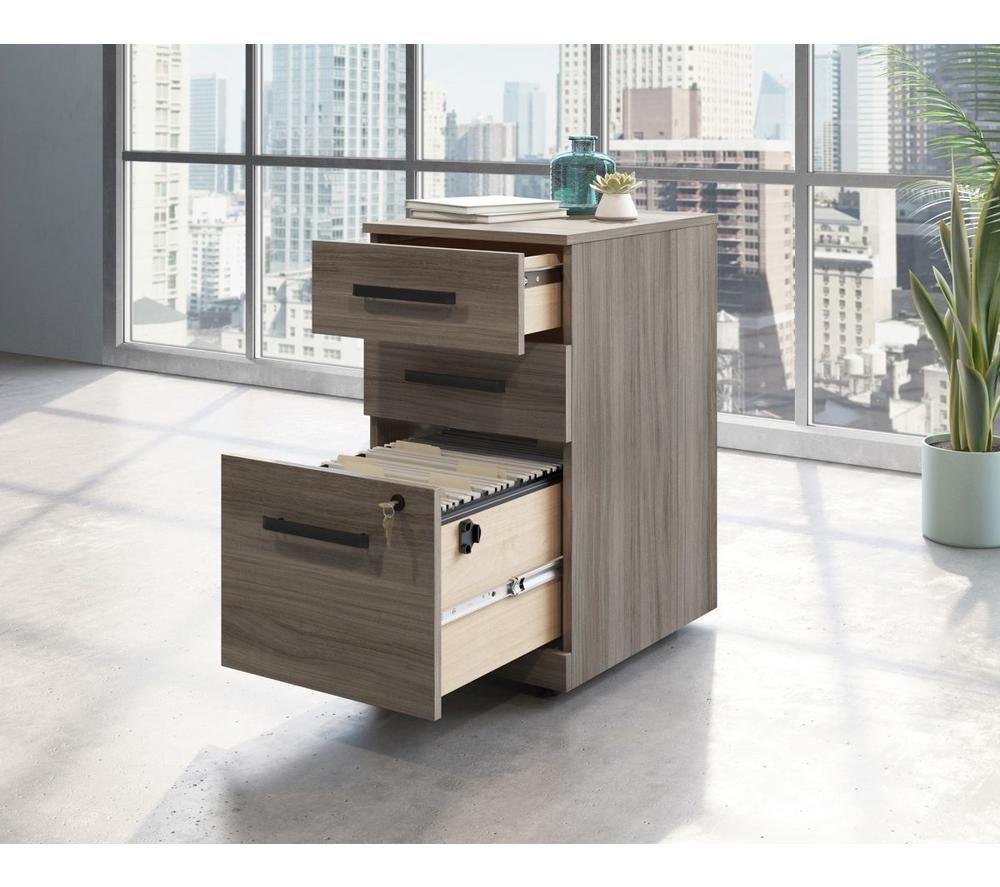 TEKNIK Affiliate Mobile Pedestal Storage Unit - Hudson Elm image number 5 of 6
