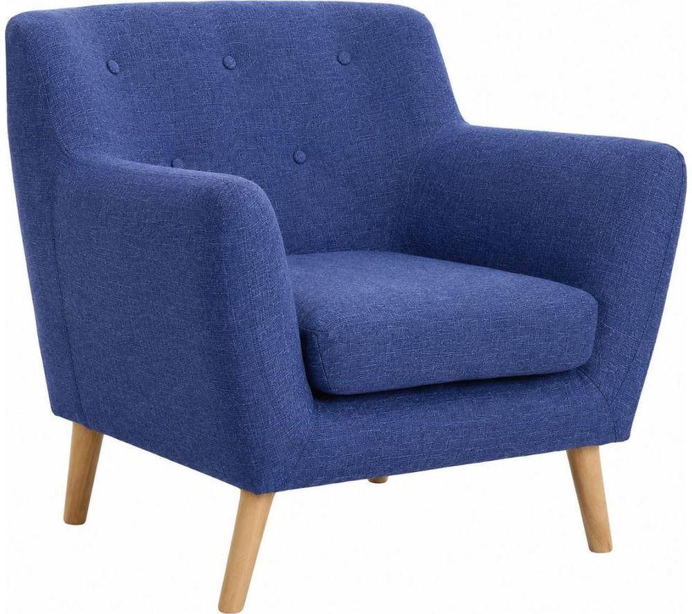 TEKNIK Skandi 8980 Fabric Armchair - Indigo Blue image number 2 of 2