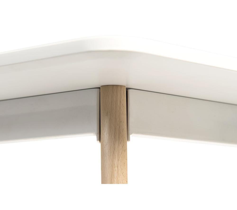 TEKNIK Skandi 8100 Rectangular Desk - White image number 4 of 7