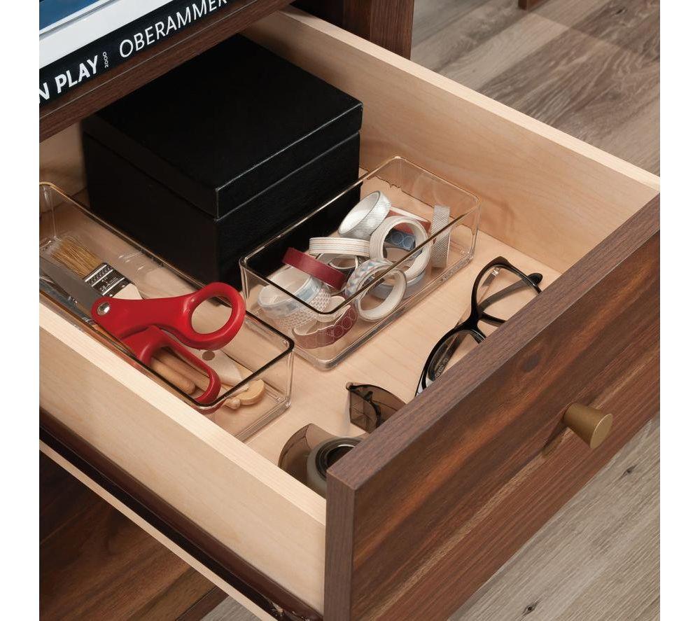 TEKNIK 5433812 Willow L-Shaped Desk - Walnut image number 7 of 10