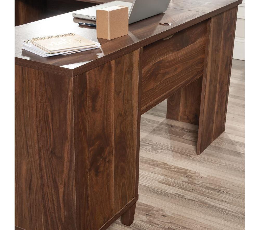 TEKNIK 5433812 Willow L-Shaped Desk - Walnut image number 8 of 10
